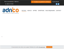 Tablet Screenshot of adn-co.fr
